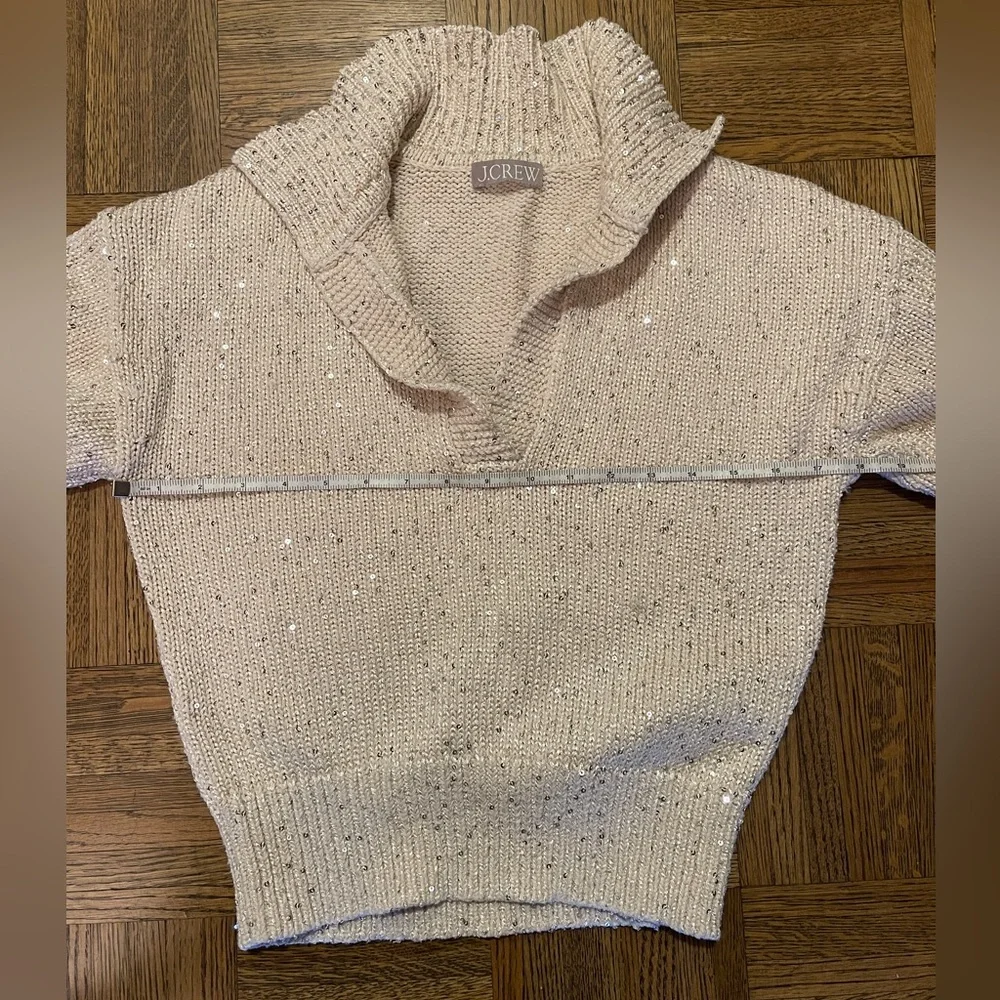J. Crew Women's Sequin Polo Sweater